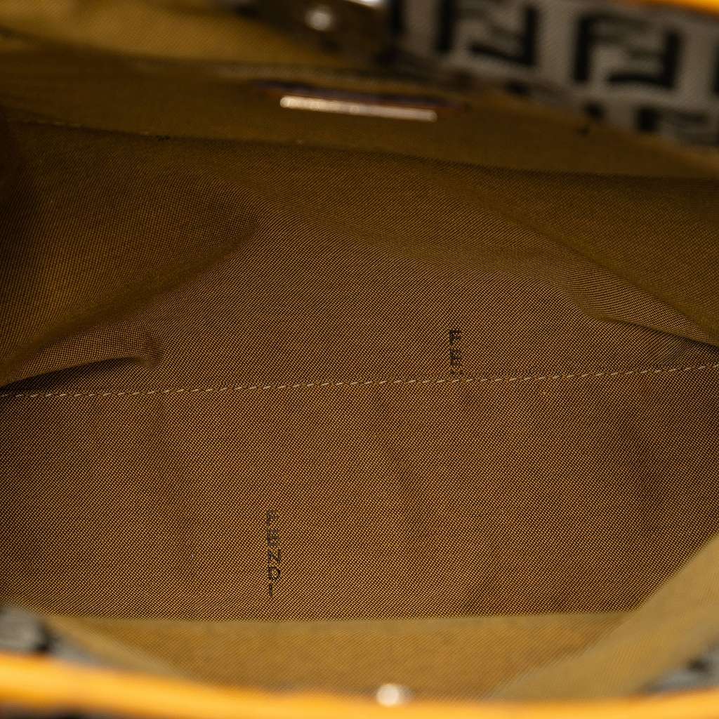 Fendi Zucchino Canvas Chef Front Pocket Shopping Tote Brown Canvas Very good - Model View