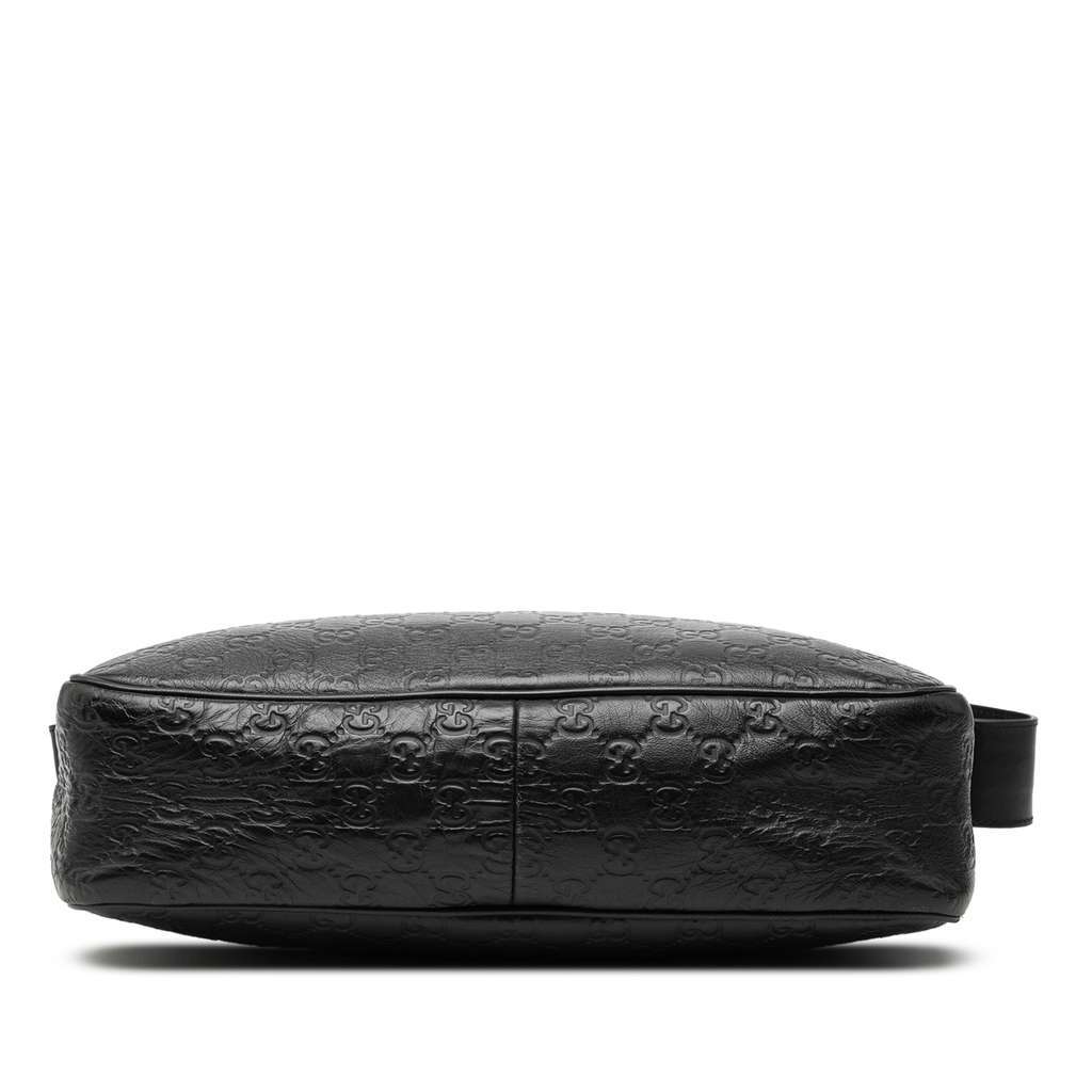 Gucci Guccissima Web Crossbody Black Leather Very good - Inside View