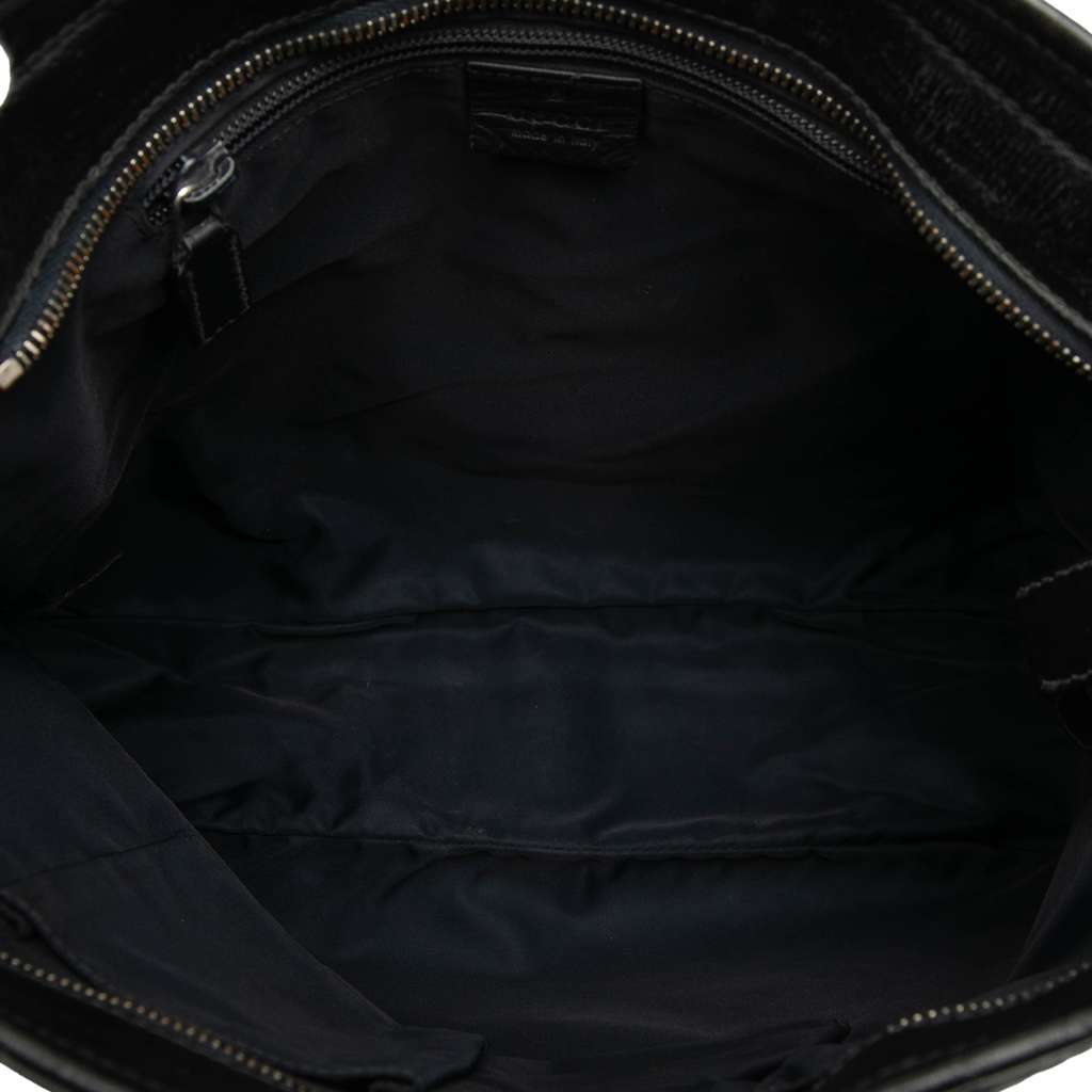 Gucci Guccissima Web Crossbody Black Leather Very good - Model View