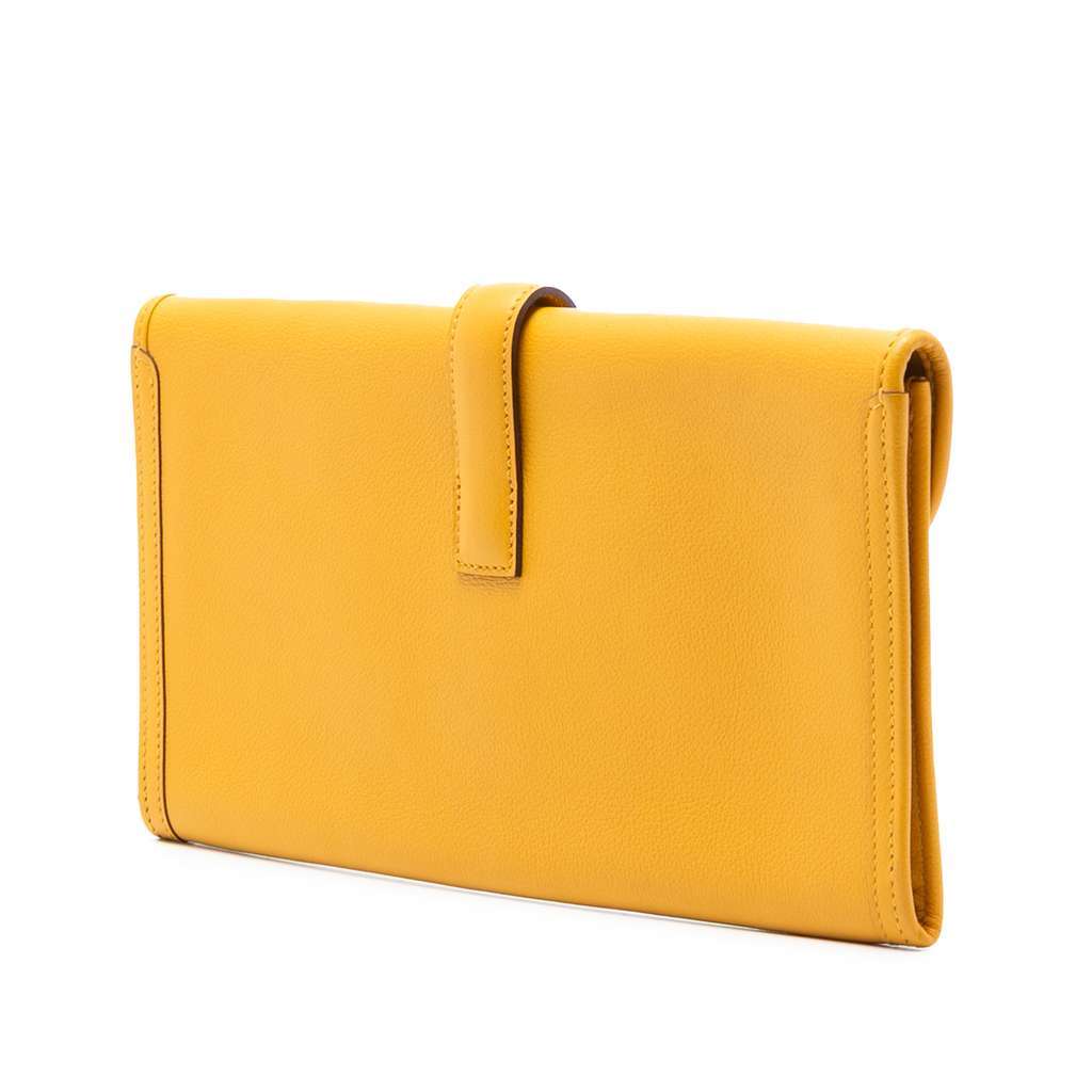 Hermès Swift Jige Elan 29 Yellow Leather Very good condition - Back View