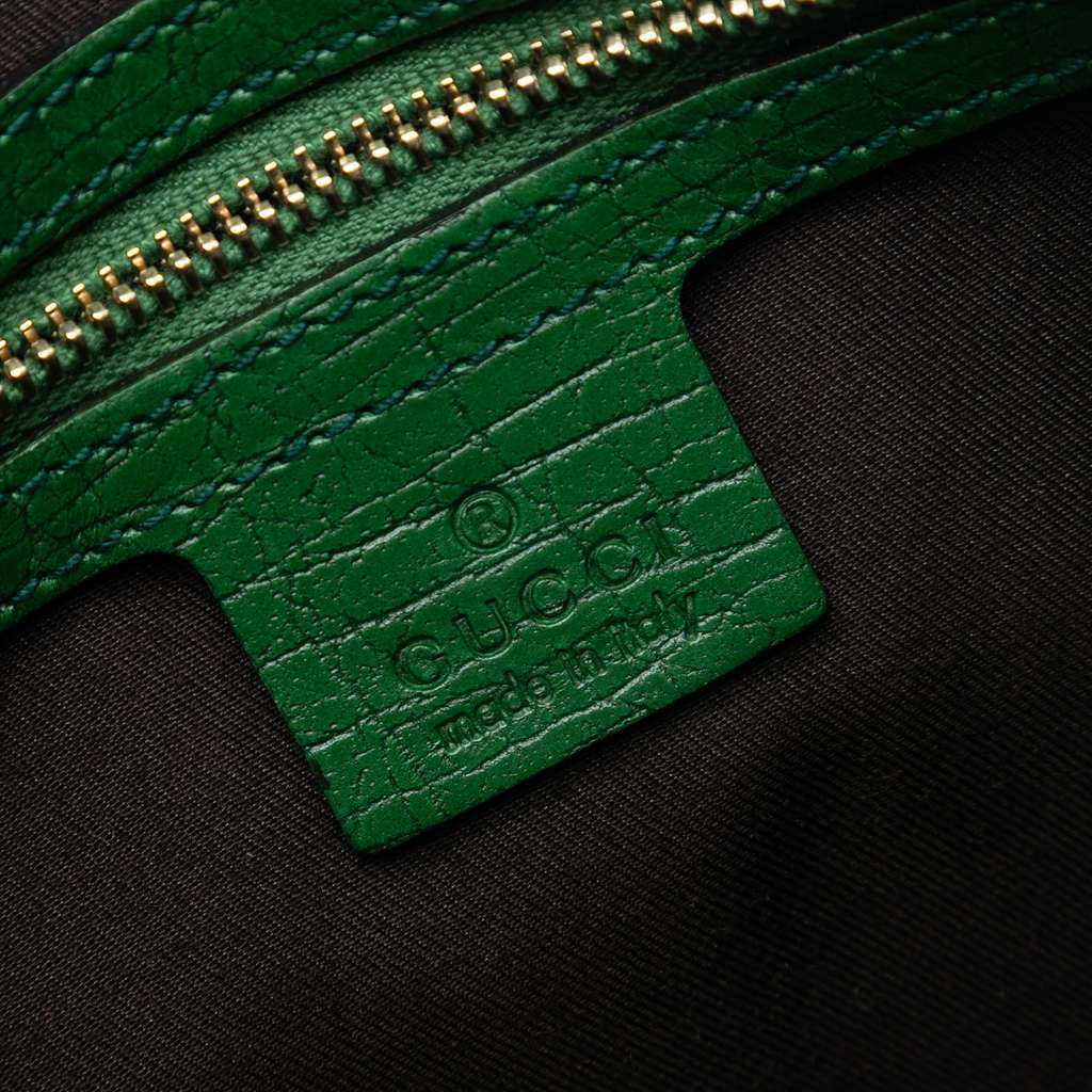 Gucci GG Canvas Web Junco Shoulder Bag Brown Canvas Good - Box View