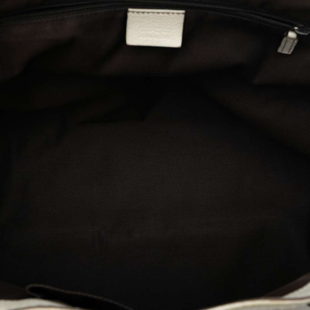Gucci GG Canvas Web New Ladies Tote Brown Canvas Good - Model View