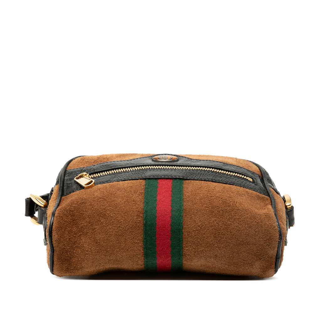 Gucci Mini Suede Ophidia Crossbody Brown Leather Very good - Inside View