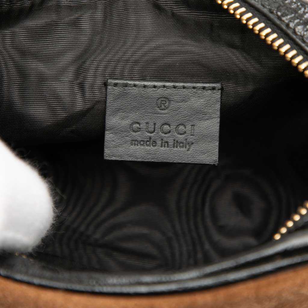 Gucci Mini Suede Ophidia Crossbody Brown Leather Very good - Box View
