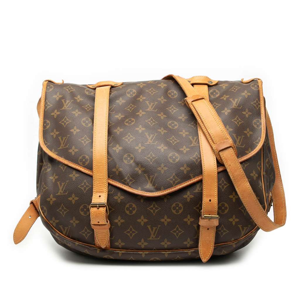 Louis Vuitton Monogram Saumur 43 Brown Good - Front View