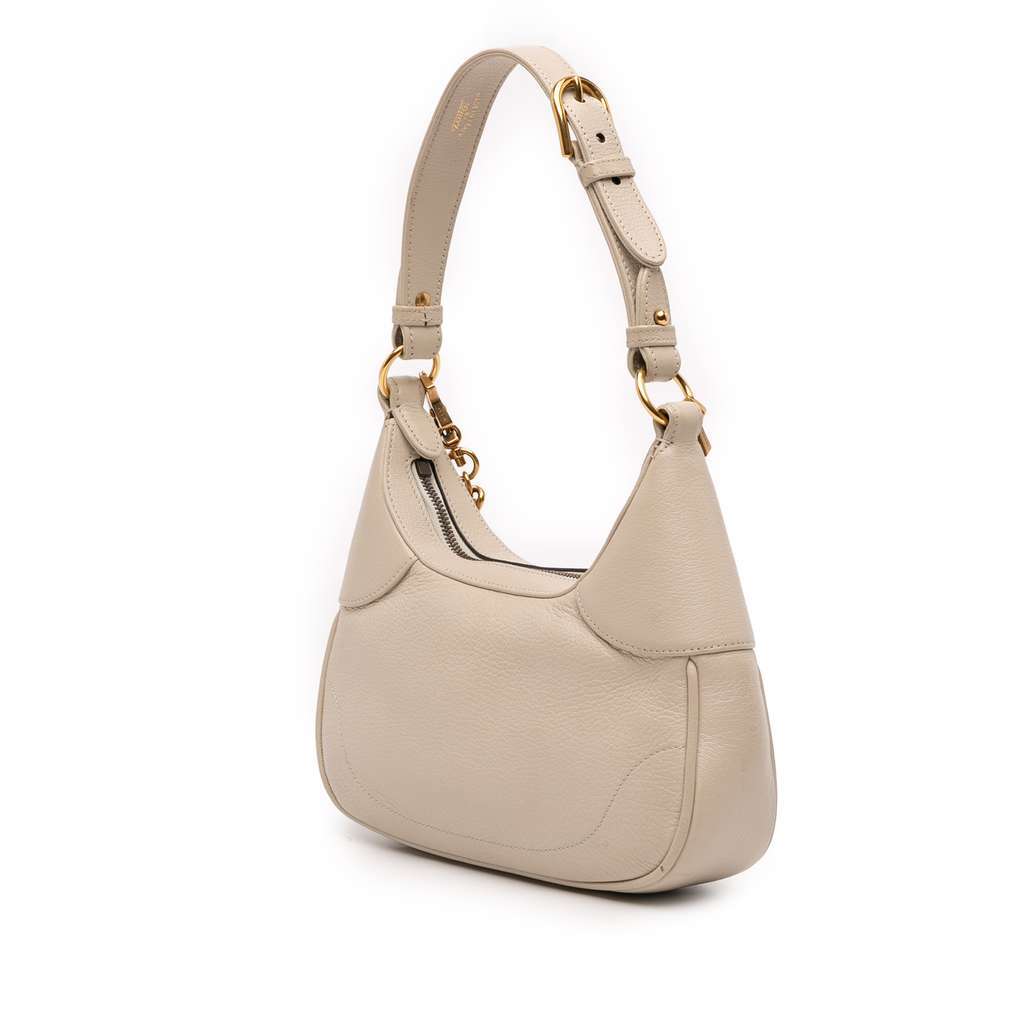 Gucci Small Calfskin Aphrodite Satchel White Leather Very good condition - Back View