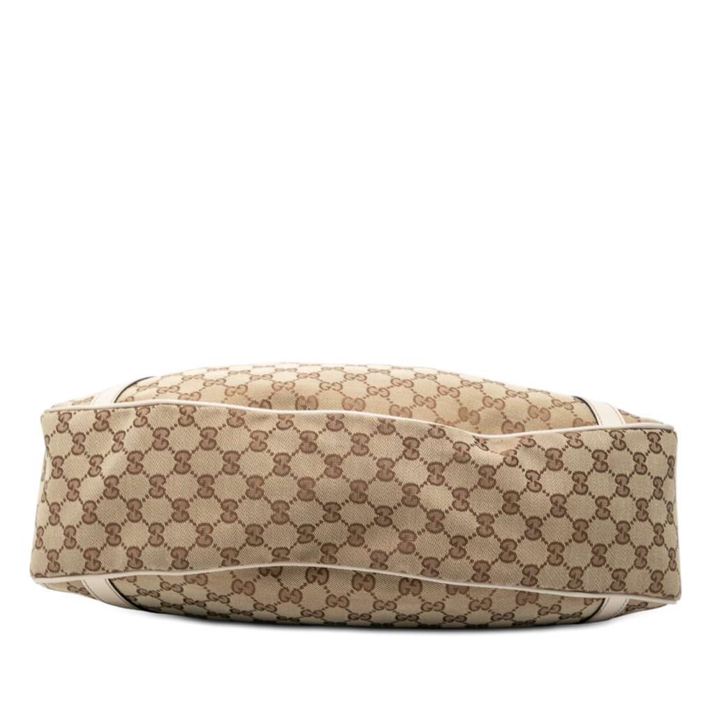Gucci GG Canvas Twins Shoulder Bag Brown Canvas Good - Inside View