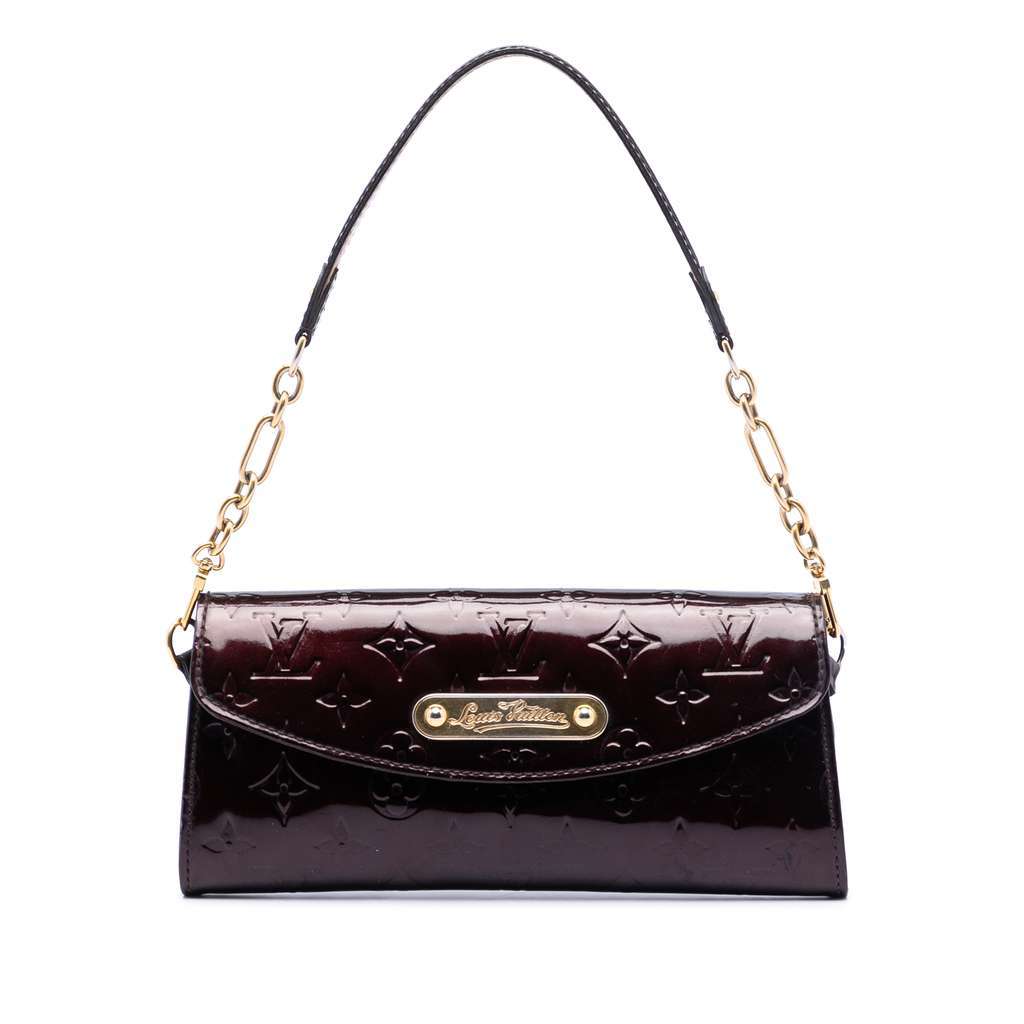 Louis Vuitton Monogram Vernis Sunset Boulevard Purple Leather Very good condition - Front View