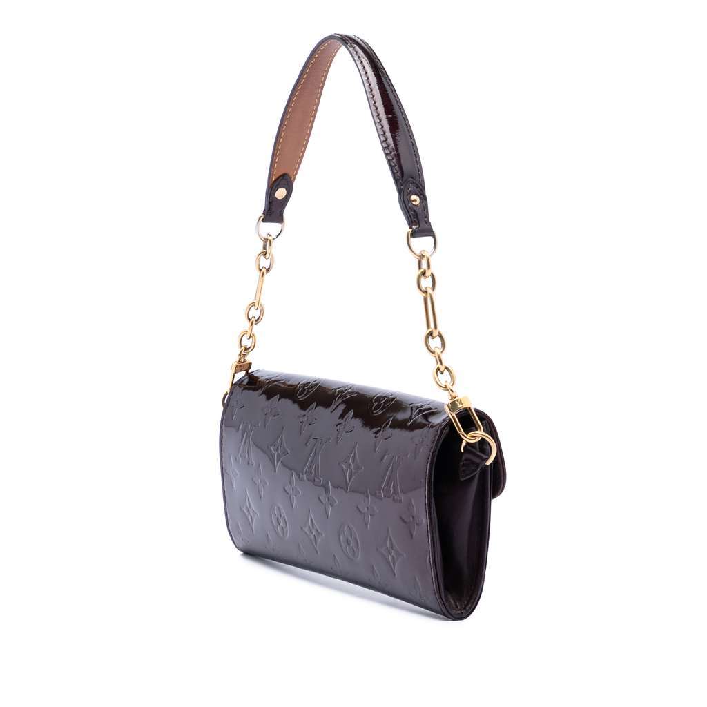 Louis Vuitton Monogram Vernis Sunset Boulevard Purple Leather Very good condition - Back View