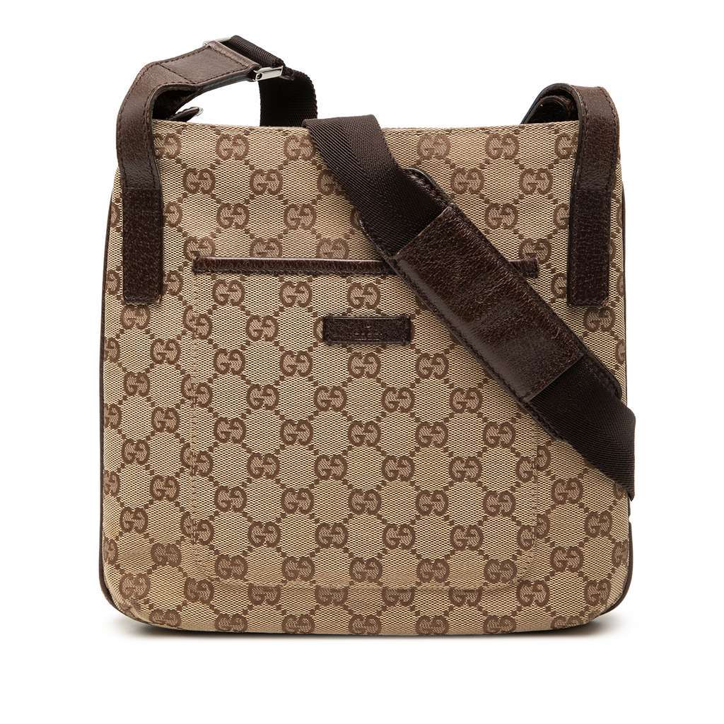 Gucci GG Canvas Crossbody Brown Canvas Very good - Front View