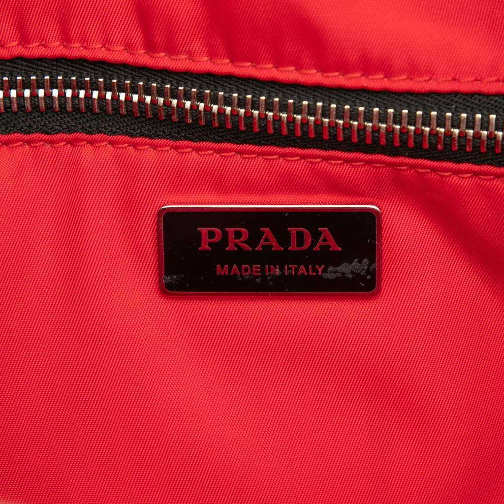 Prada Tessuto Pocket Top Handle Cargo Bag Black Very good - Box View