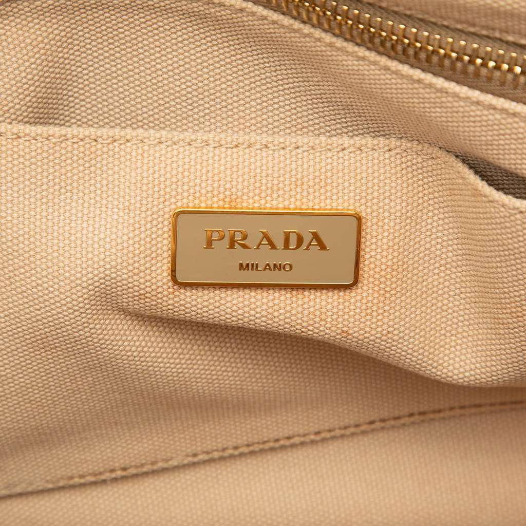 Prada Canvas Canapa Bijoux Satchel Brown Canvas Very good condition - Box View