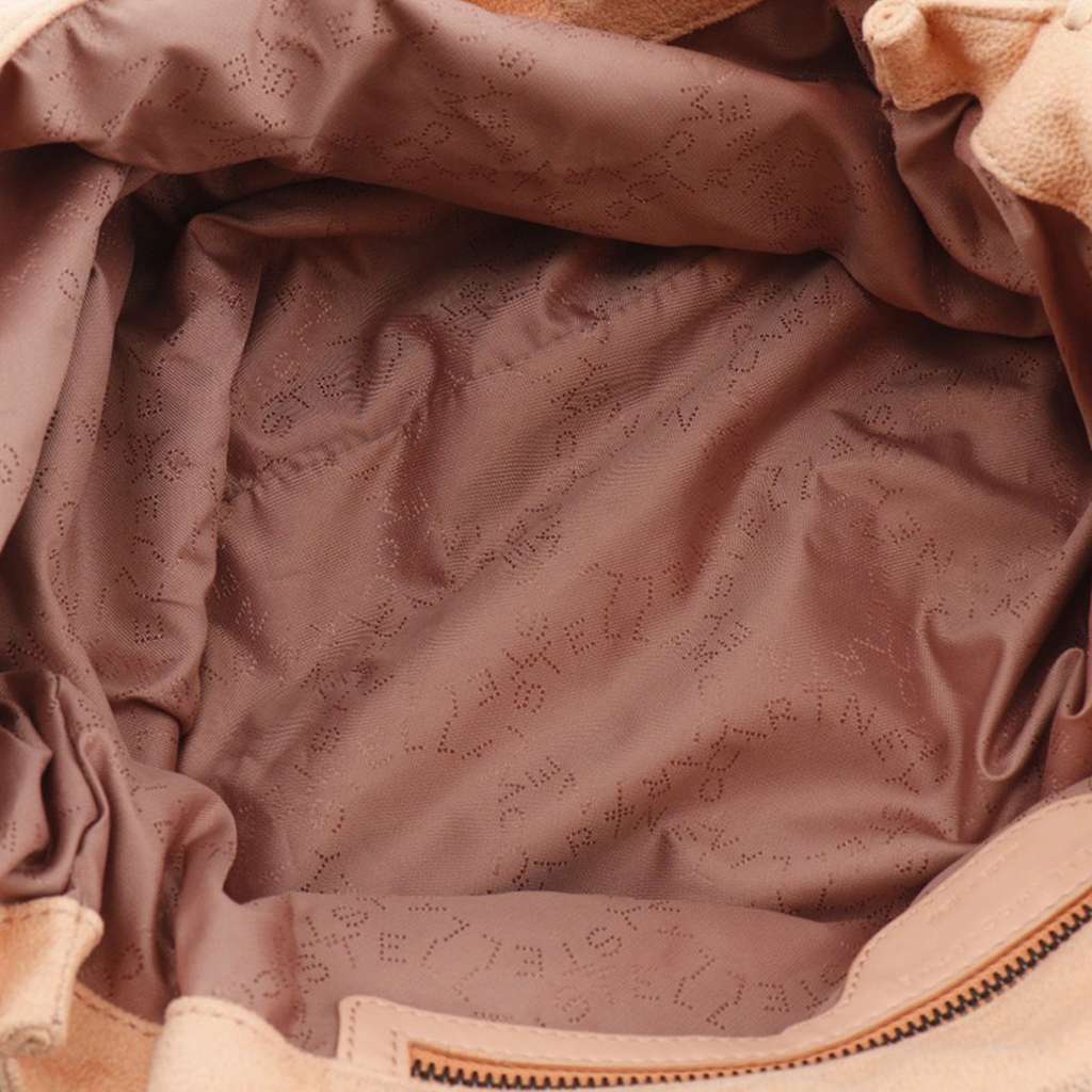 Stella Mccartney Falabella Shaggy Deer Tote Pink Polyester Good - Model View