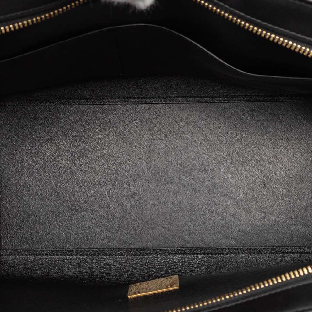Celine Small Tricolor Leather Trapeze Satchel Black Leather Very good condition - Model View
