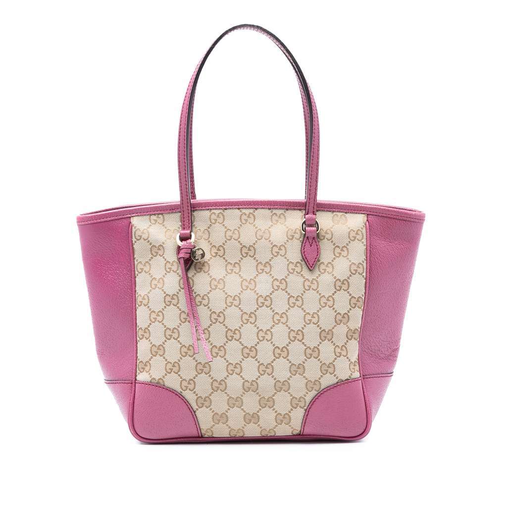 Gucci GG Canvas Bree Tote Brown Canvas Very good condition - Front View