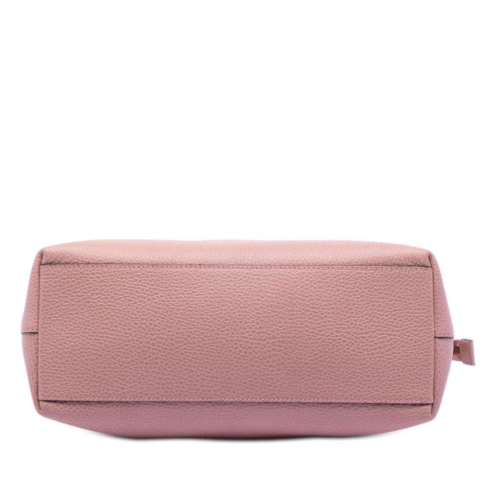 Gucci Dollar Calfskin GG Charm Satchel Pink Leather Very good - Inside View