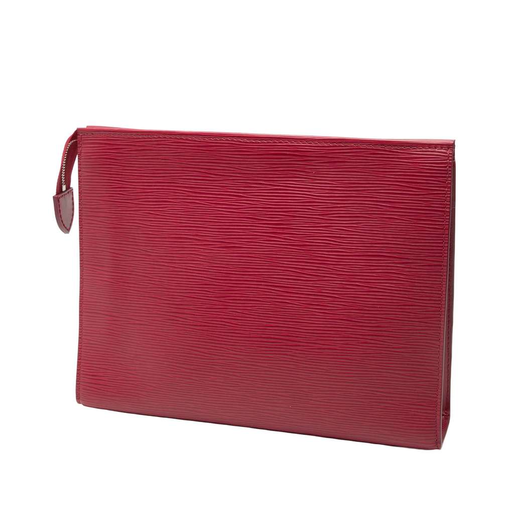 Louis Vuitton Epi Toiletry Pouch 26 Red Leather Good - Back View