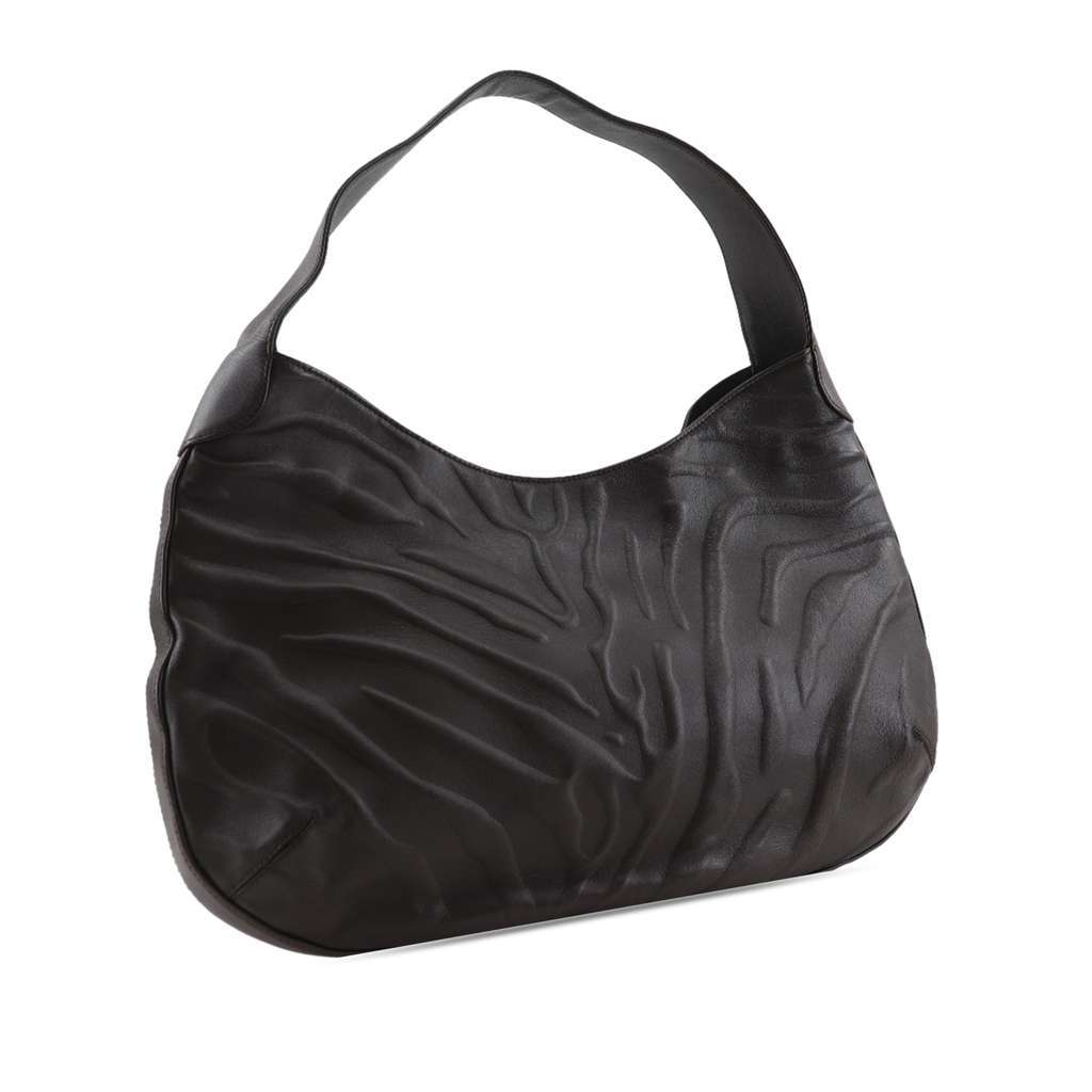 Cartier Limited Edition Embossed Leather Panthere de Cartier Bag Brown Leather Good - Inside View