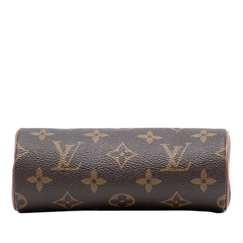 Louis Vuitton Monogram Papillon Pochette Brown Good - Inside View