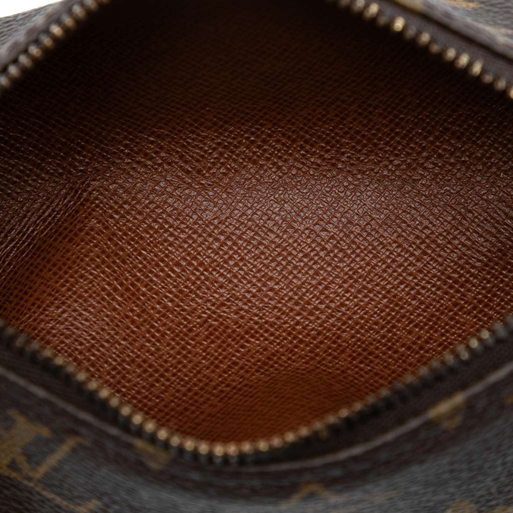 Louis Vuitton Monogram Papillon Pochette Brown Good - Model View