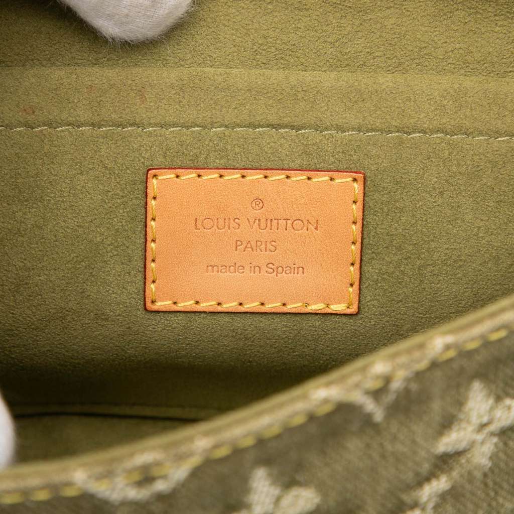 Louis Vuitton Monogram Denim Mini Pleaty Green Denim Good condition - Box View