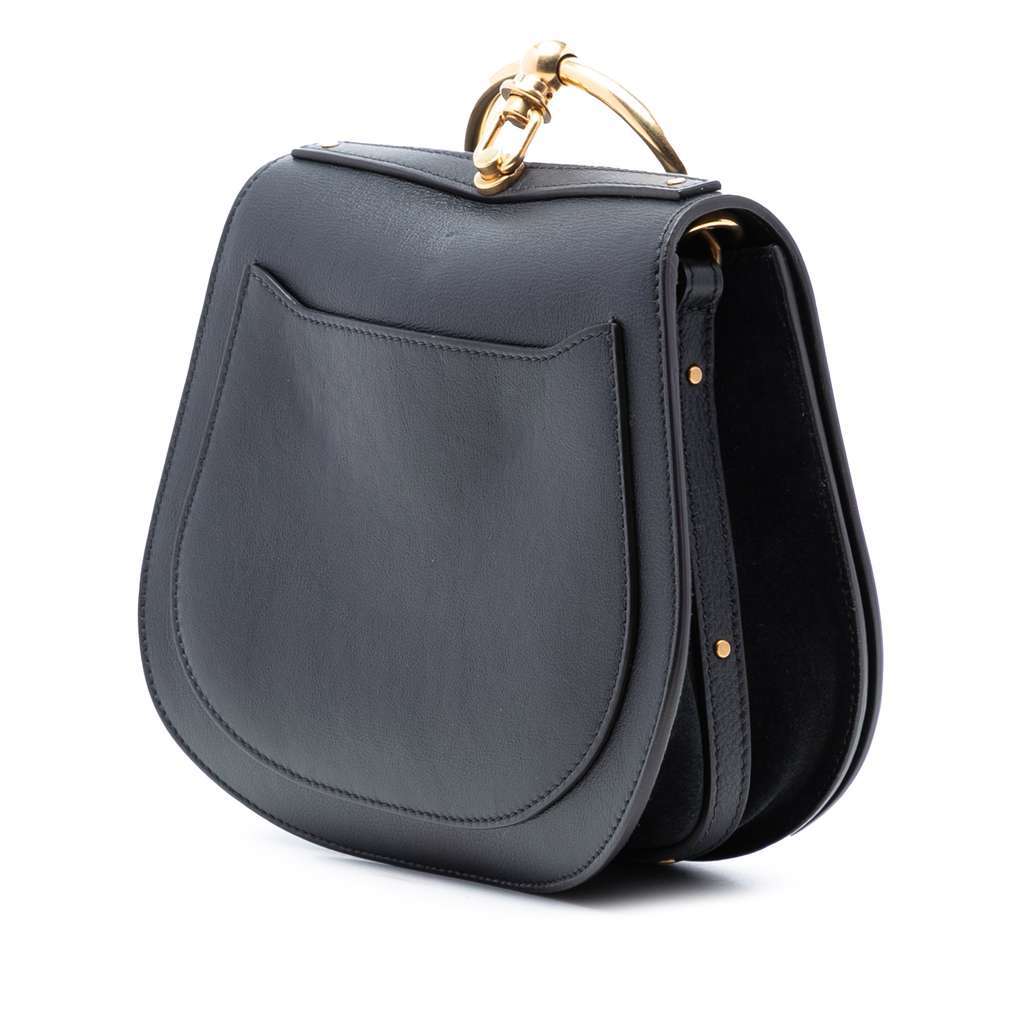 Chloé Medium Leather Nile Bracelet Satchel Black Leather Good condition - Back View