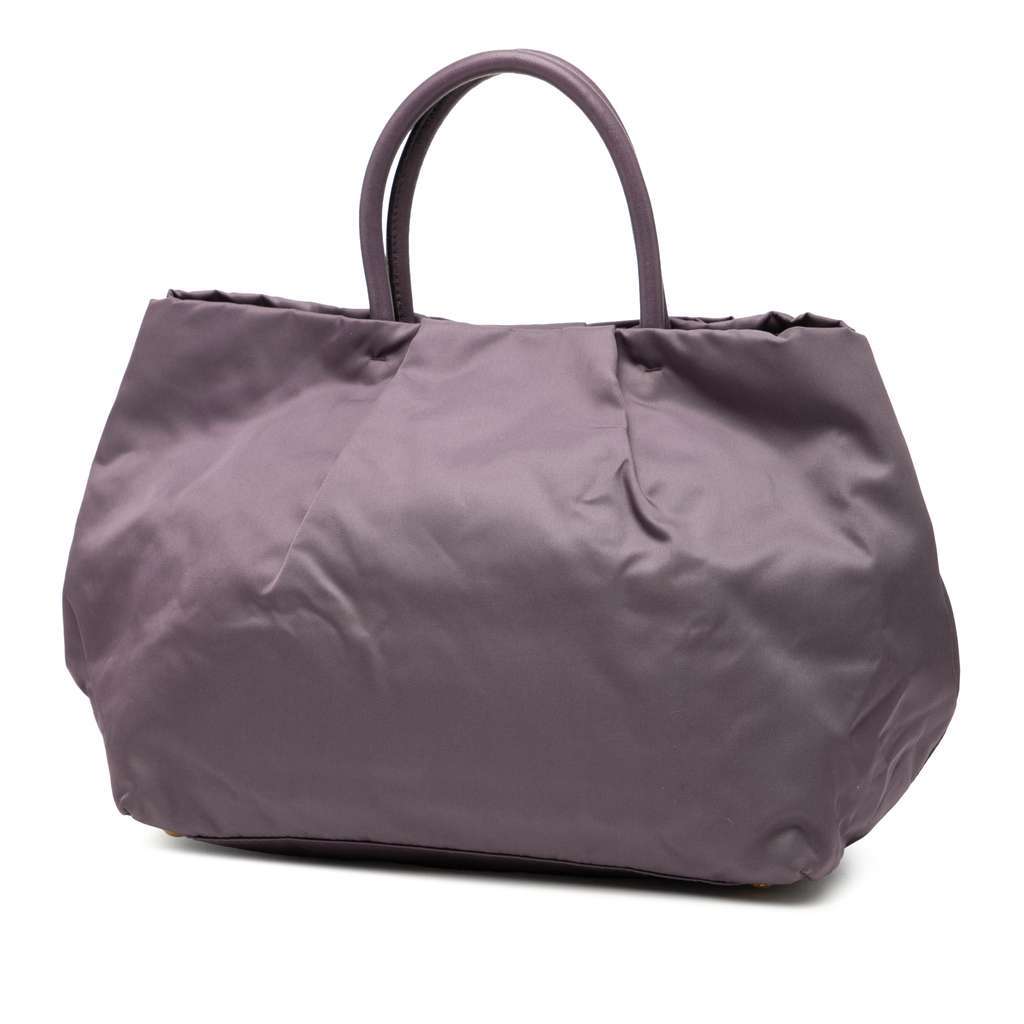 Prada Tessuto Fiocco Tote Purple Very good - Back View