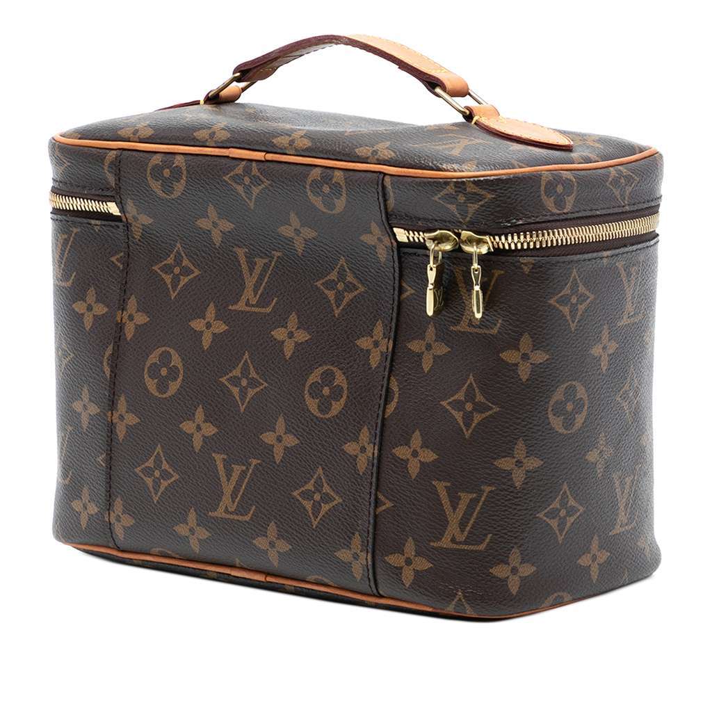 Louis Vuitton Monogram Nice BB Vanity Case Brown Very good condition - Back View