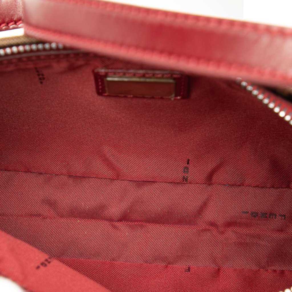 Fendi Zucca Canvas Shoulder Bag Brown Canvas Very good - Model View