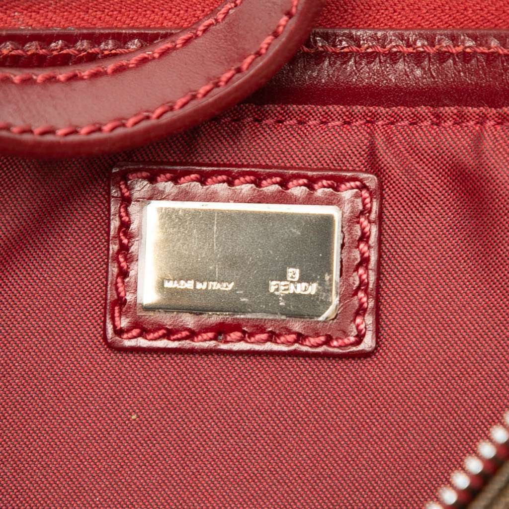 Fendi Zucca Canvas Shoulder Bag Brown Canvas Very good - Box View