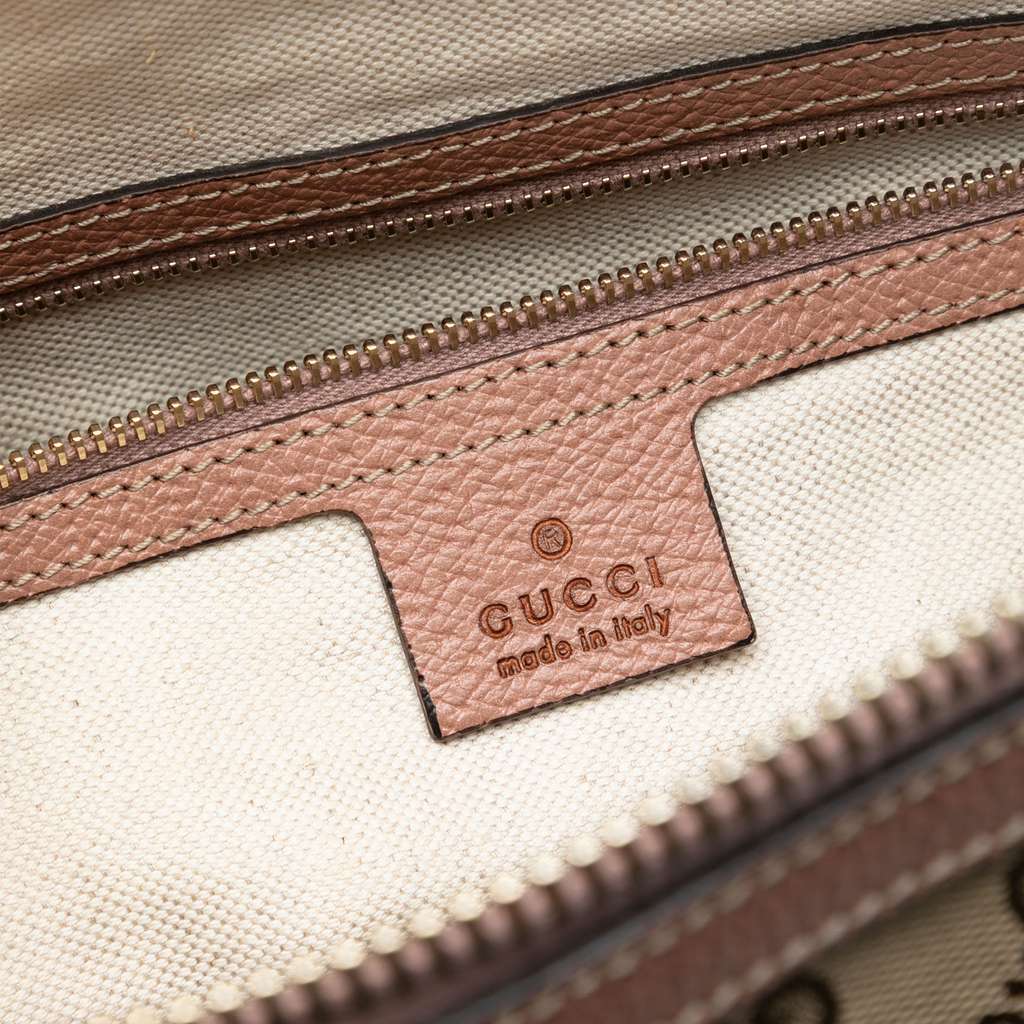 Gucci Medium GG Canvas Bree Dome Tote Brown Canvas Good condition - Box View