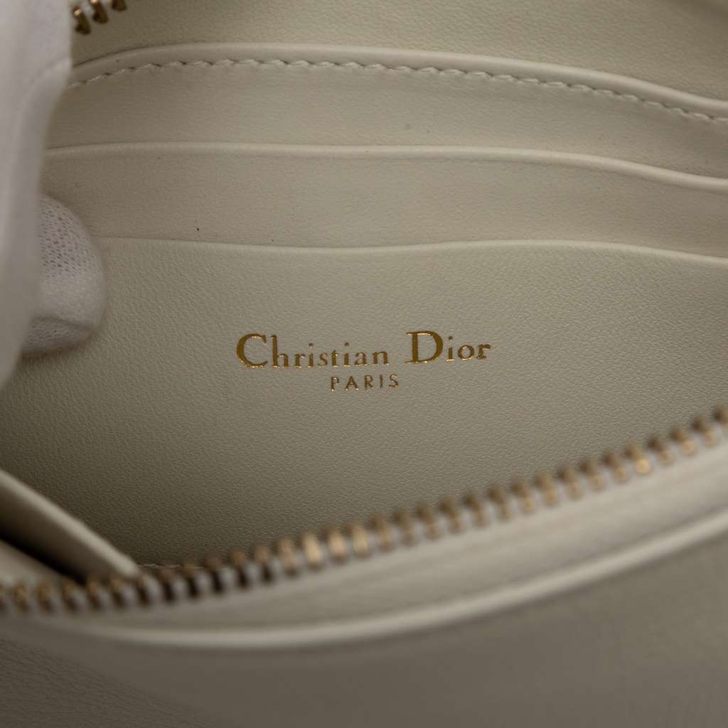 Dior Goatskin Saddle Rodeo Pouch White Leather Very good - Box View