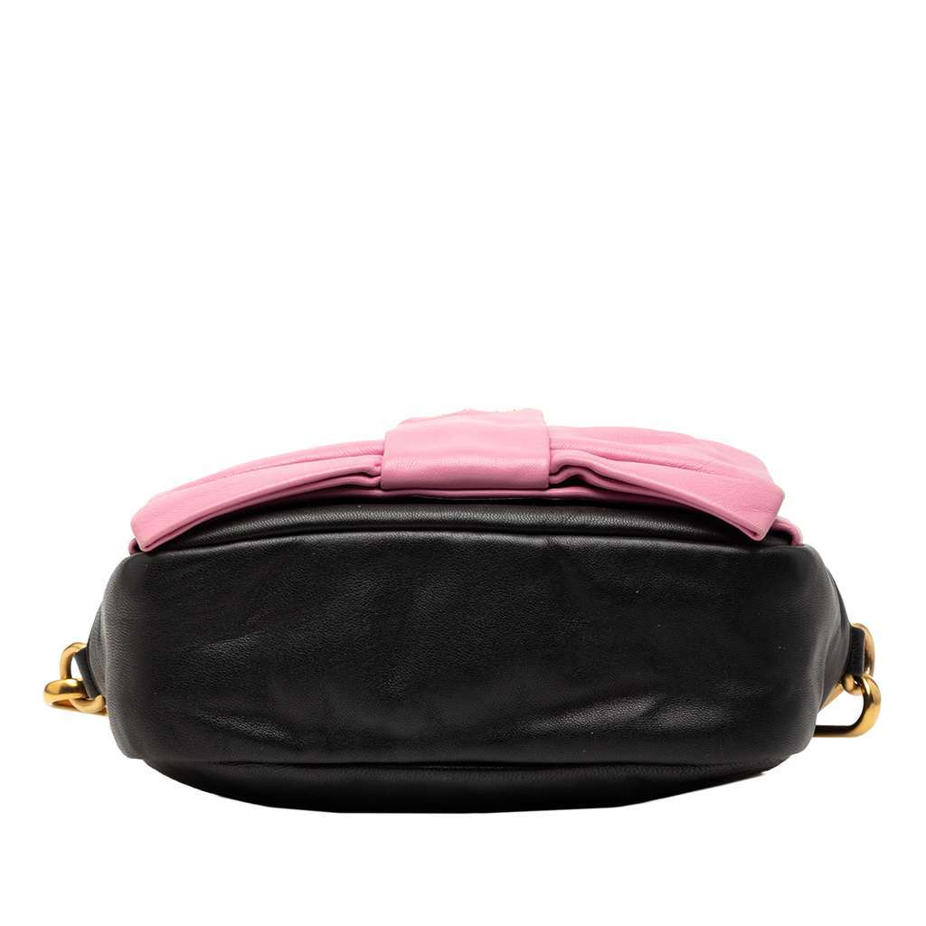 Prada Nappa Fiocco Bow Crossbody Black Leather Very good - Inside View