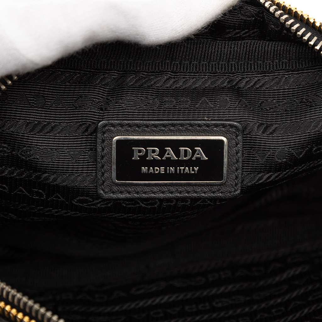 Prada Nappa Fiocco Bow Crossbody Black Leather Very good - Box View