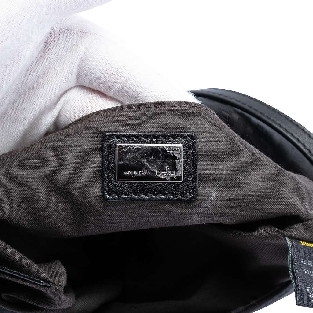 Fendi Zucchino Canvas Crossbody Black Canvas Very good - Box View