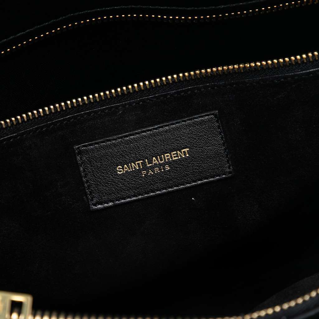 Saint Laurent Small Smooth Leather Sac De Jour Satchel Black Leather Good - Box View