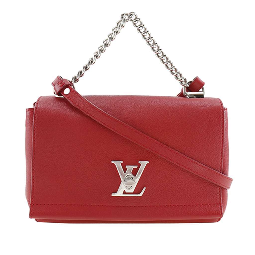 Louis Vuitton Leather Lockme II BB Red Leather Very good - Front View