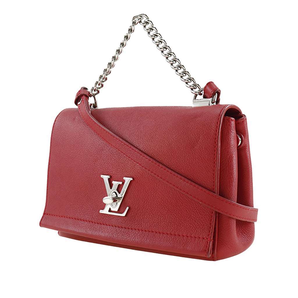 Louis Vuitton Leather Lockme II BB Red Leather Very good - Back View