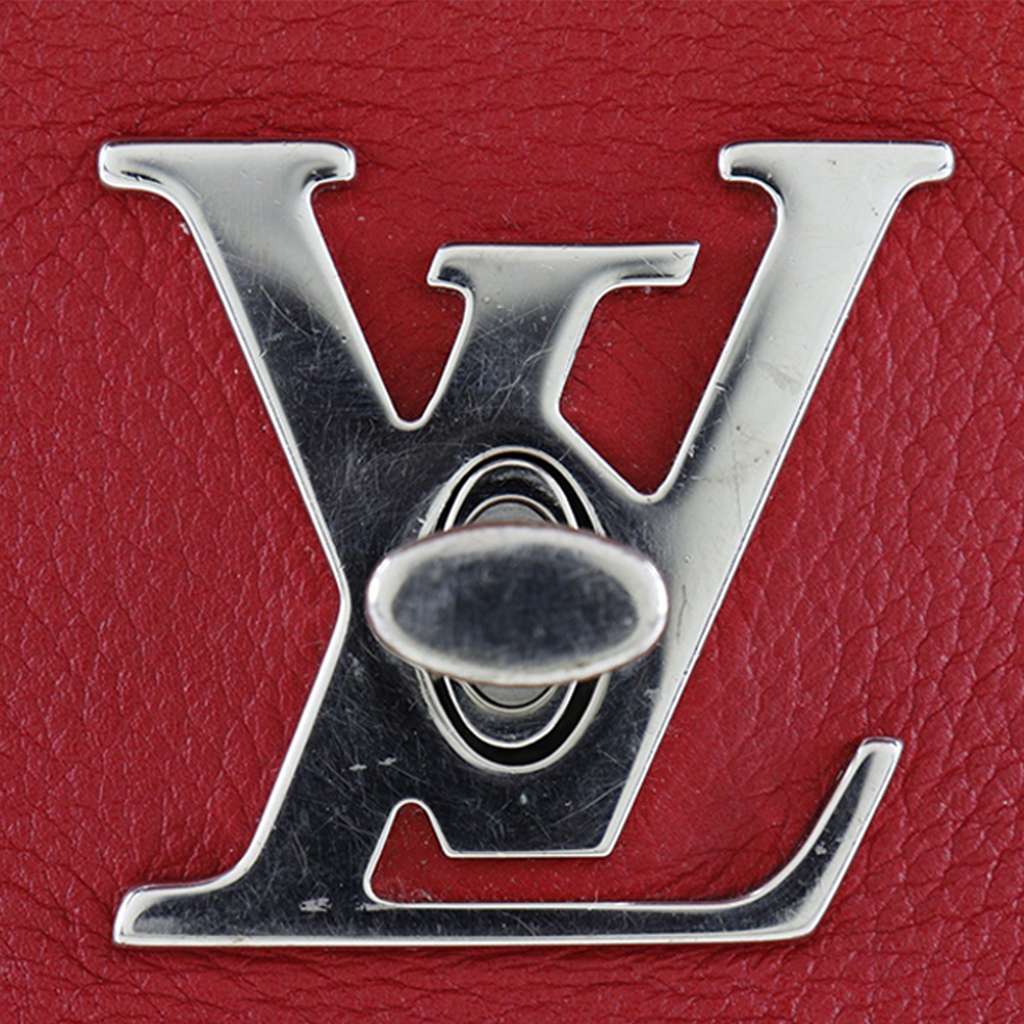 Louis Vuitton Leather Lockme II BB Red Leather Very good - Box View