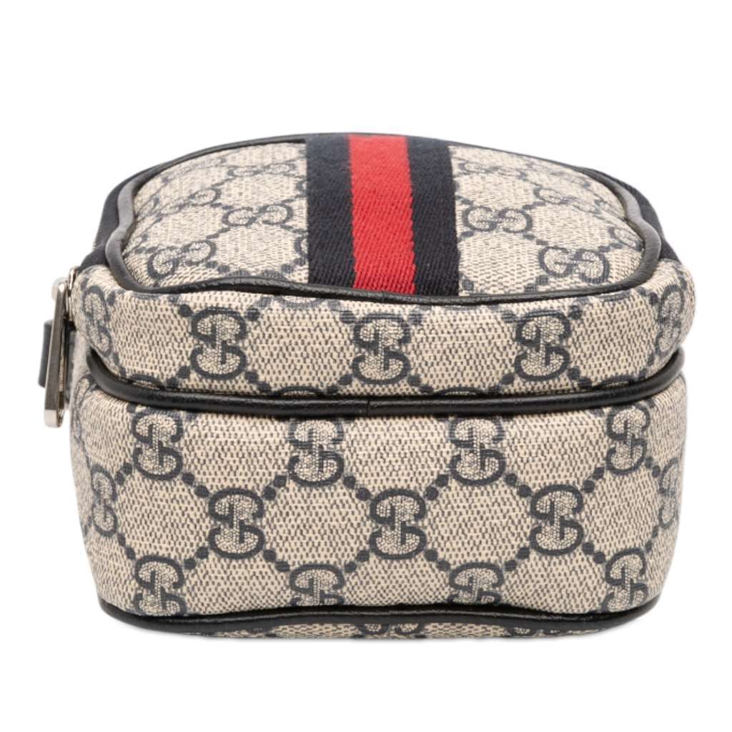 Gucci Mini GG Supreme Ophidia Satchel Brown Canvas Very good condition - Inside View