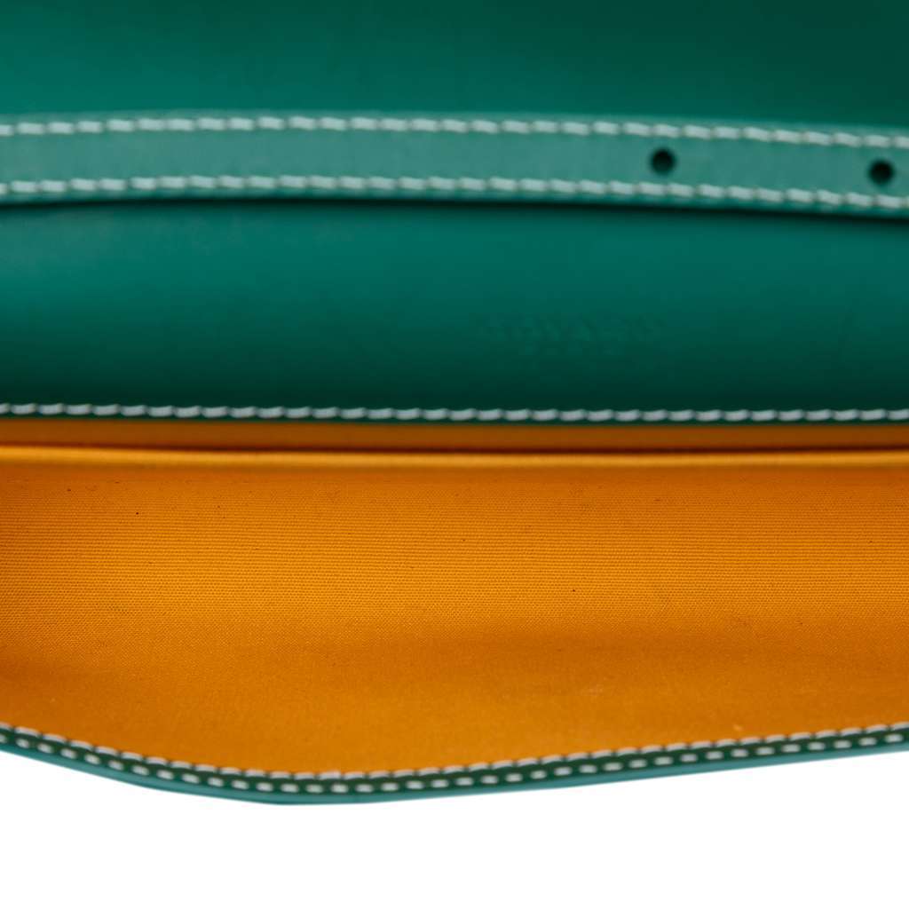 Goyard Goyardine Monte Carlo Bois Clutch with Strap Green Canvas Very good condition - Model View