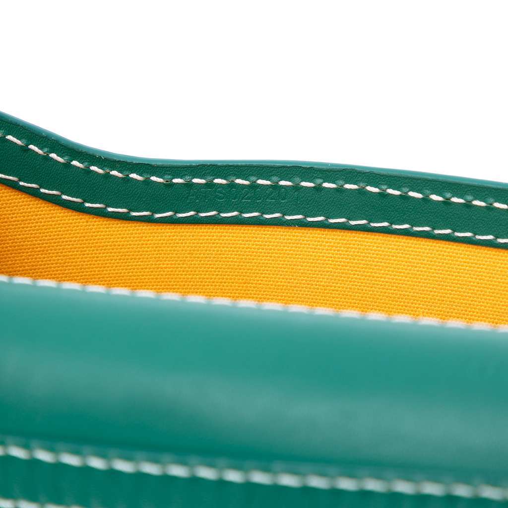 Goyard Goyardine Monte Carlo Bois Clutch with Strap Green Canvas Very good condition - Box View