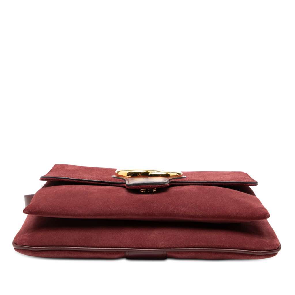 Gucci Medium Suede Arli Crossbody Red Leather Very good - Inside View