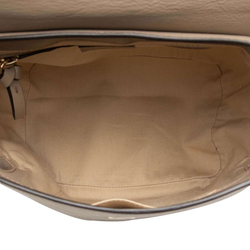 Chloé Medium Calfskin and Suede Faye Backpack Brown Leather Very good condition - Model View
