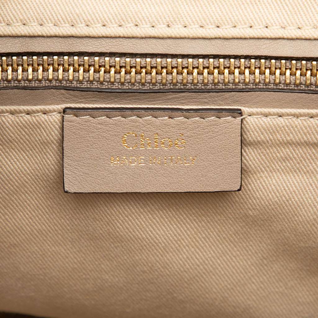 Chloé Medium Calfskin and Suede Faye Backpack Brown Leather Very good condition - Box View