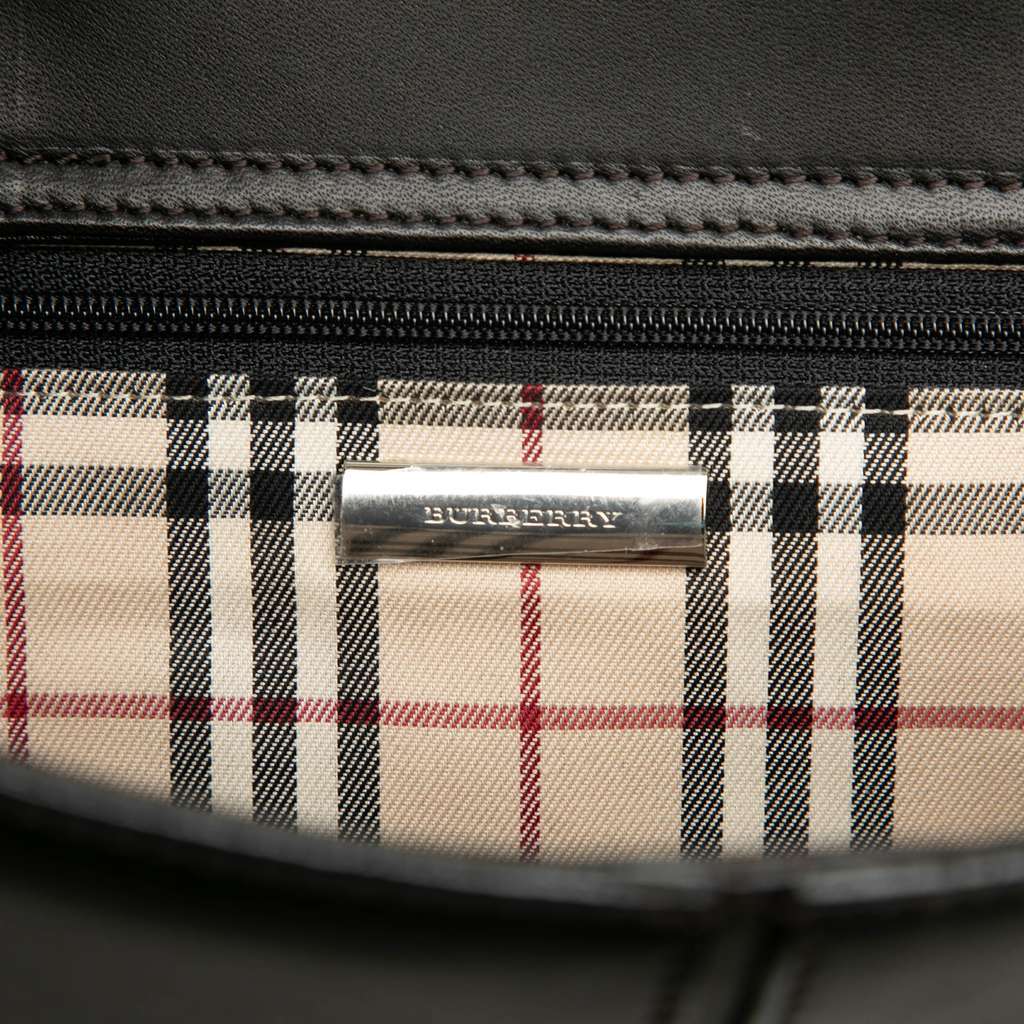 Burberry Leather Shoulder Bag Black Leather Good - Box View