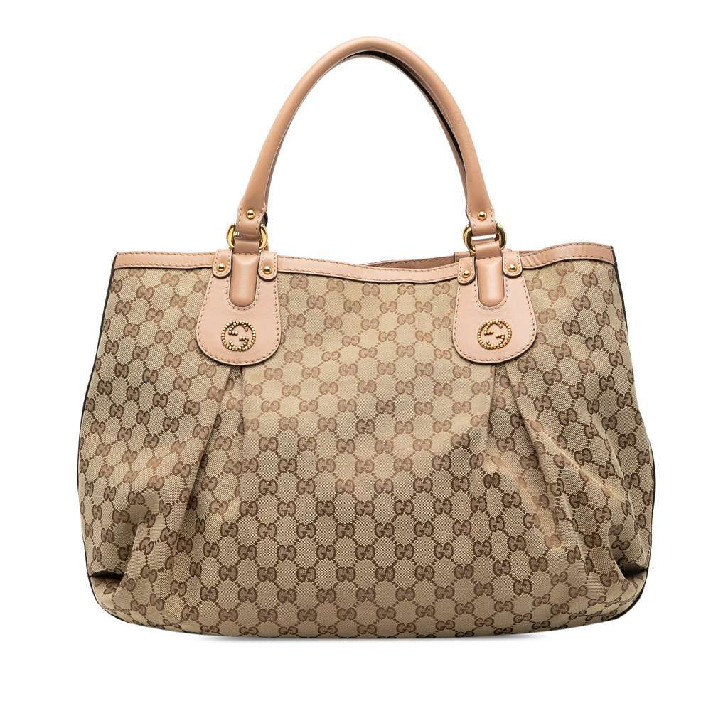 Gucci Large GG Canvas Scarlett Tote Brown Canvas Very good - Front View