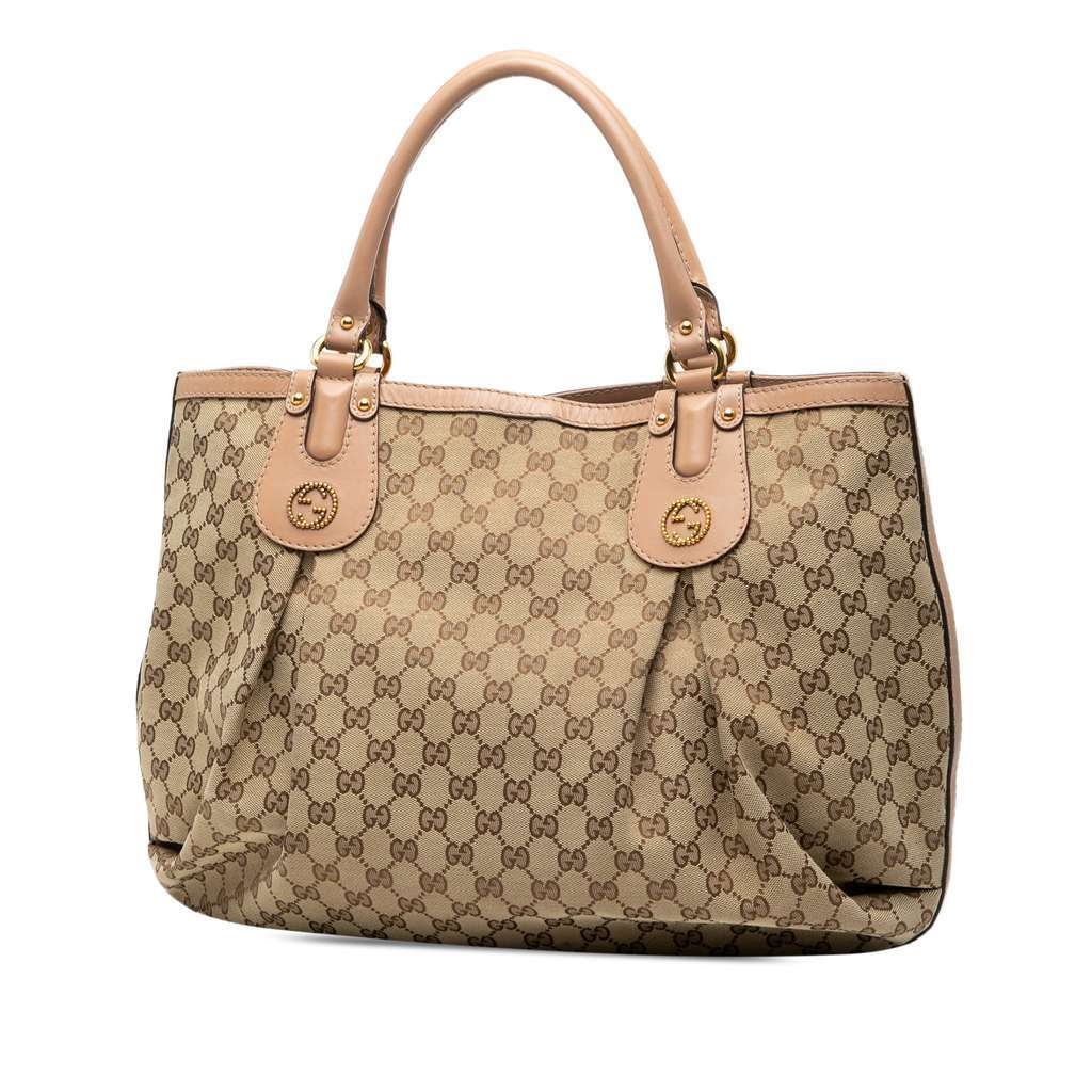 Gucci Large GG Canvas Scarlett Tote Brown Canvas Very good - Back View