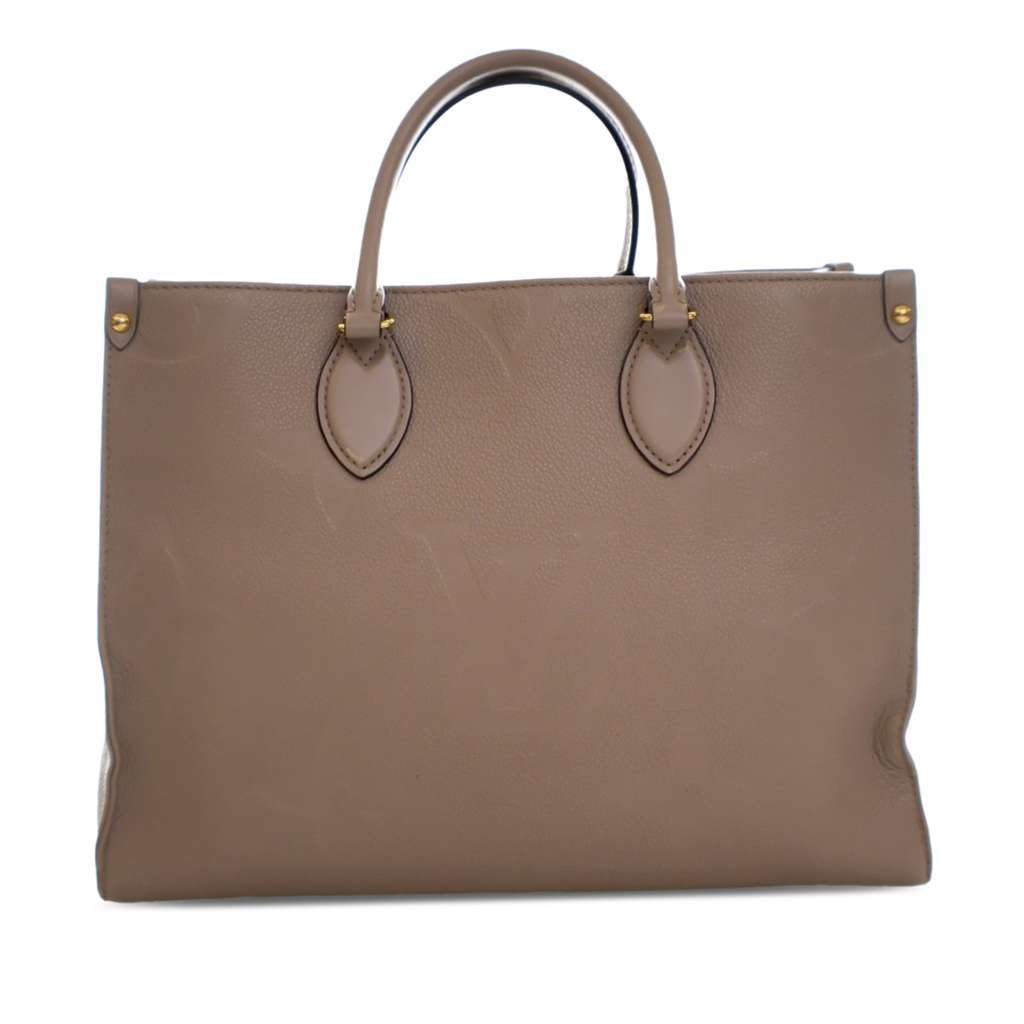 Louis Vuitton Monogram Empreinte OnTheGo MM Brown Leather Very good - Back View