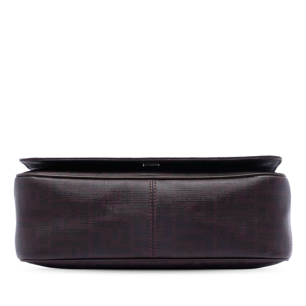 Fendi Zucca Spalmati Flap Crossbody Red Canvas Very good condition - Inside View